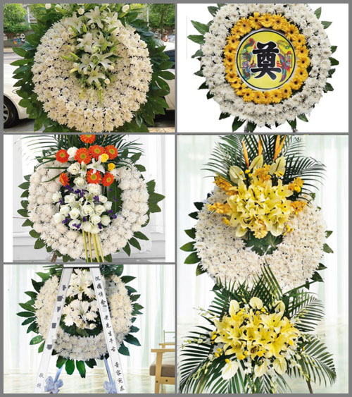 山东青岛平度市店子镇李家寨村花圈速递